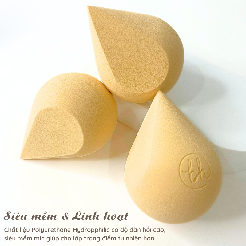 Bông mút trang điểm BH Cosmetics Foundation Sponge Nude BHM003